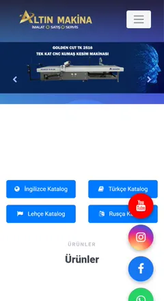 Altın Makina mobil görünüm