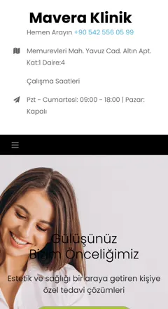 Mavera Klinik mobil görünüm